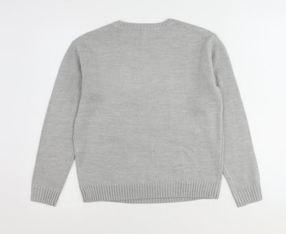 Womens UK Size XS H&M Grey Pullover Jumper
