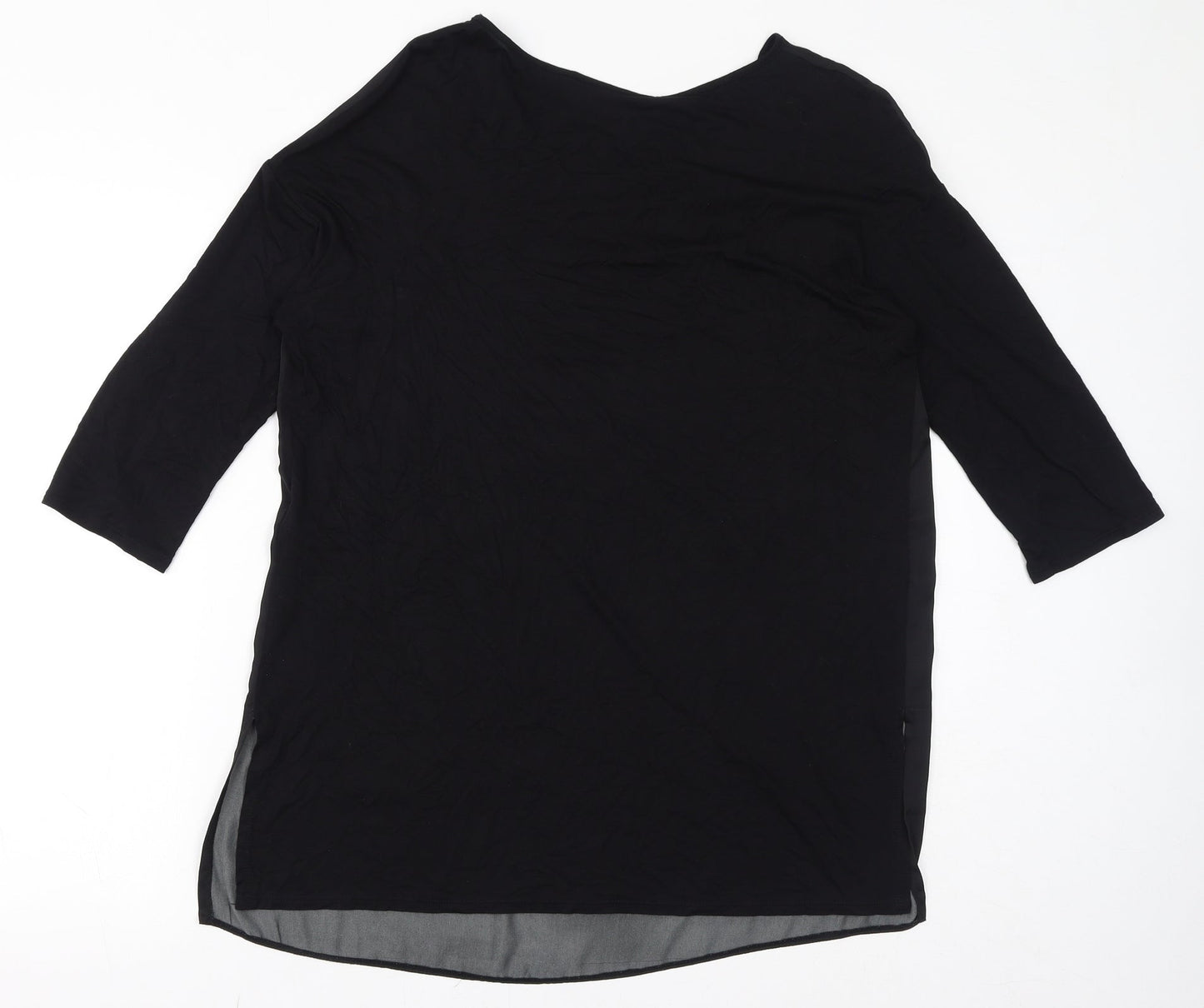Womens UK Size 8 Wallis Black Basic Blouse