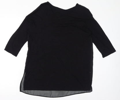Womens UK Size 8 Wallis Black Basic Blouse