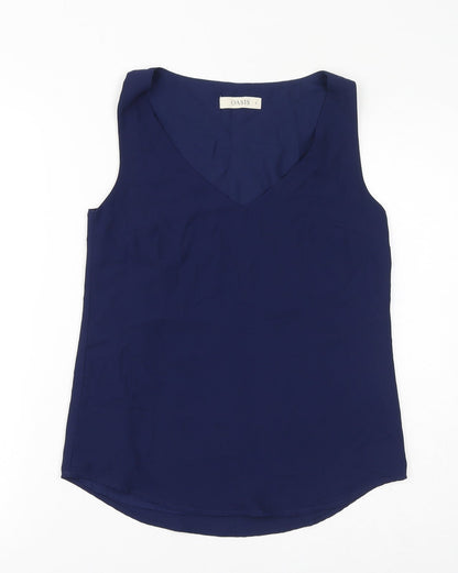 Womens UK Size 6 Oasis Blue Basic Tank