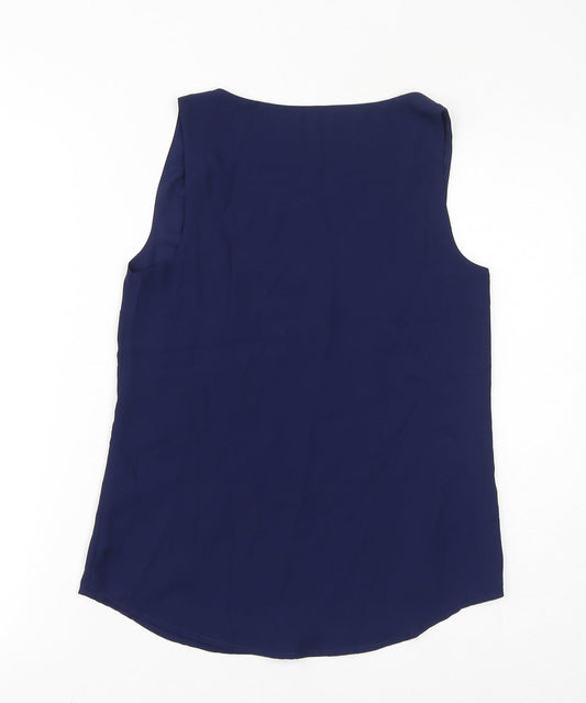 Womens UK Size 6 Oasis Blue Basic Tank