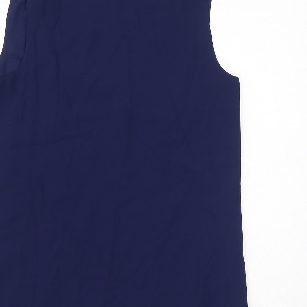 Womens UK Size 6 Oasis Blue Basic Tank