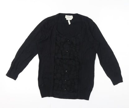Womens UK Size 8 NEXT Black Basic Blouse