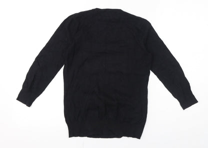 Womens UK Size 8 NEXT Black Basic Blouse