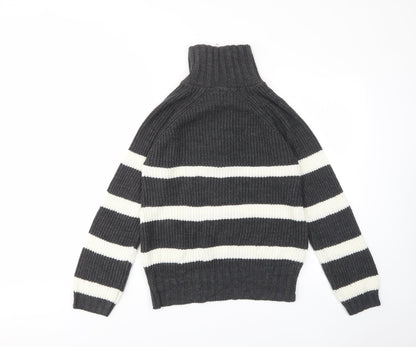 Womens UK Size XS PRETTYLITTLETHING Grey Pullover Jumper