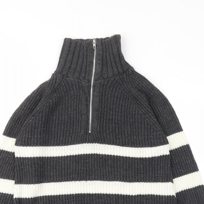 Womens UK Size XS PRETTYLITTLETHING Grey Pullover Jumper