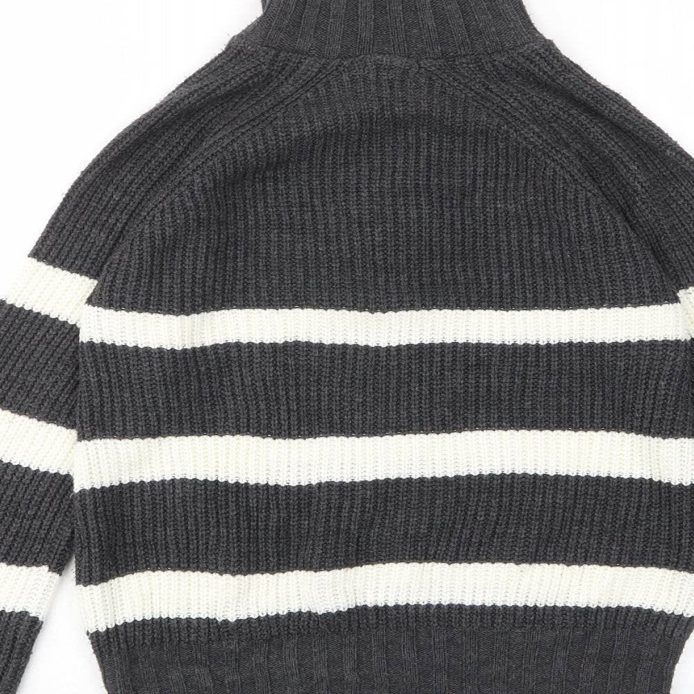 Womens UK Size XS PRETTYLITTLETHING Grey Pullover Jumper