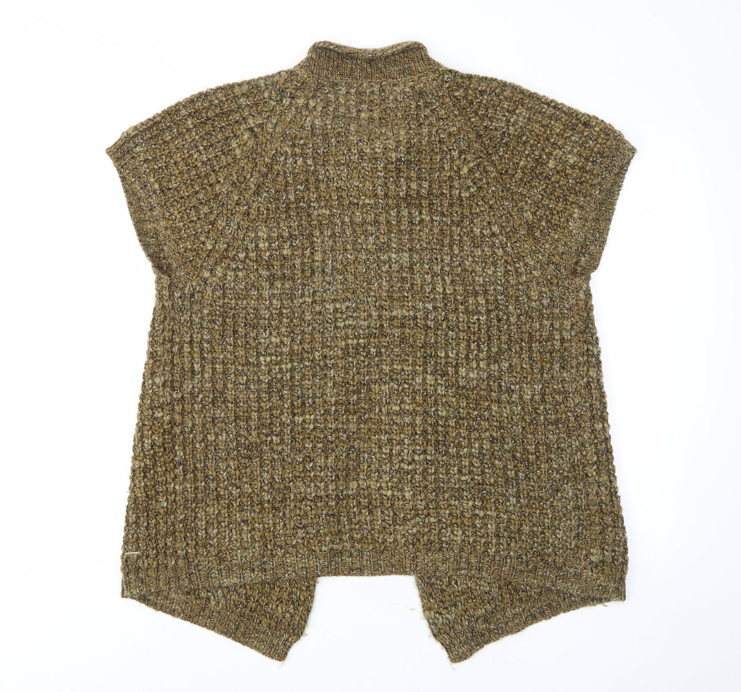 Country Casuals Womens Green Crew Neck Acrylic Cardigan Jumper Size L - Button, Embroided