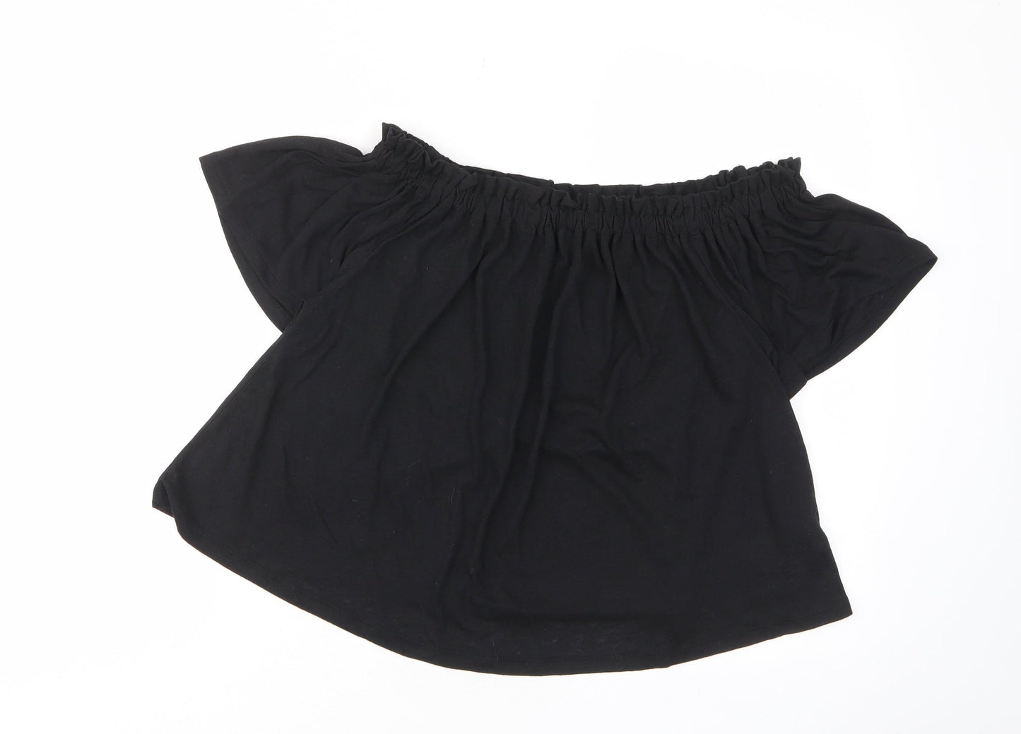Womens UK Size 8 New Look Black Basic T-Shirt