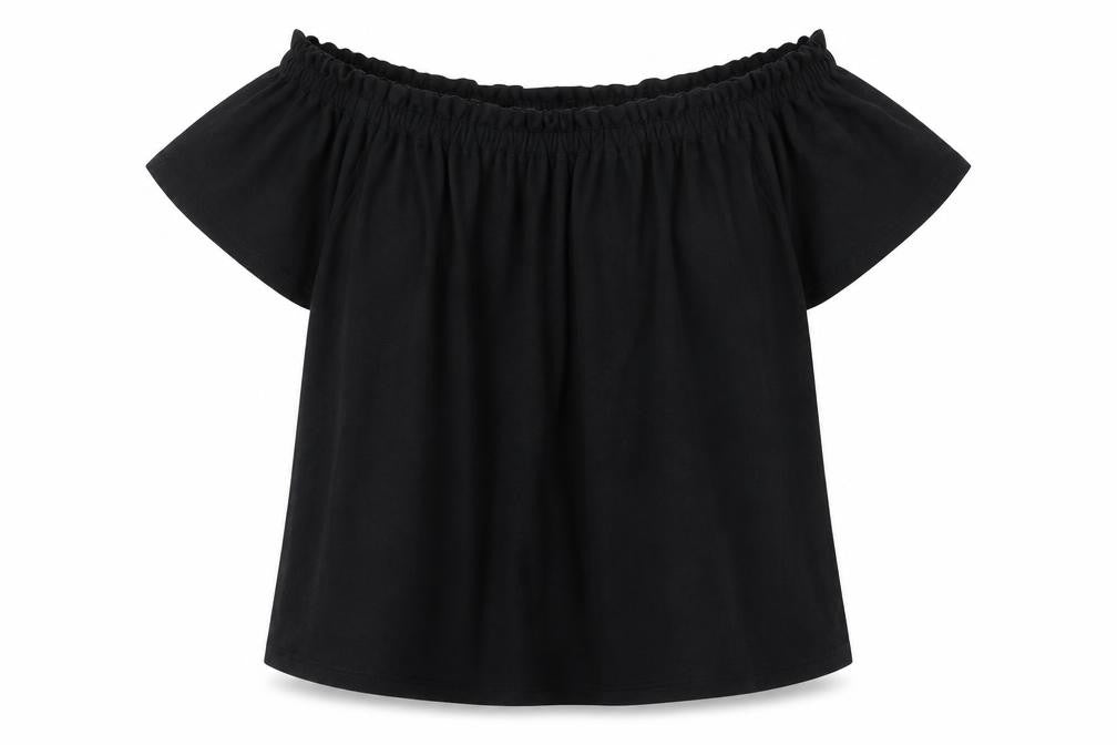 Womens UK Size 8 New Look Black Basic T-Shirt