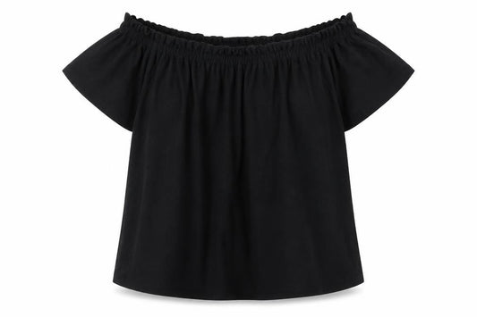 Womens UK Size 8 New Look Black Basic T-Shirt