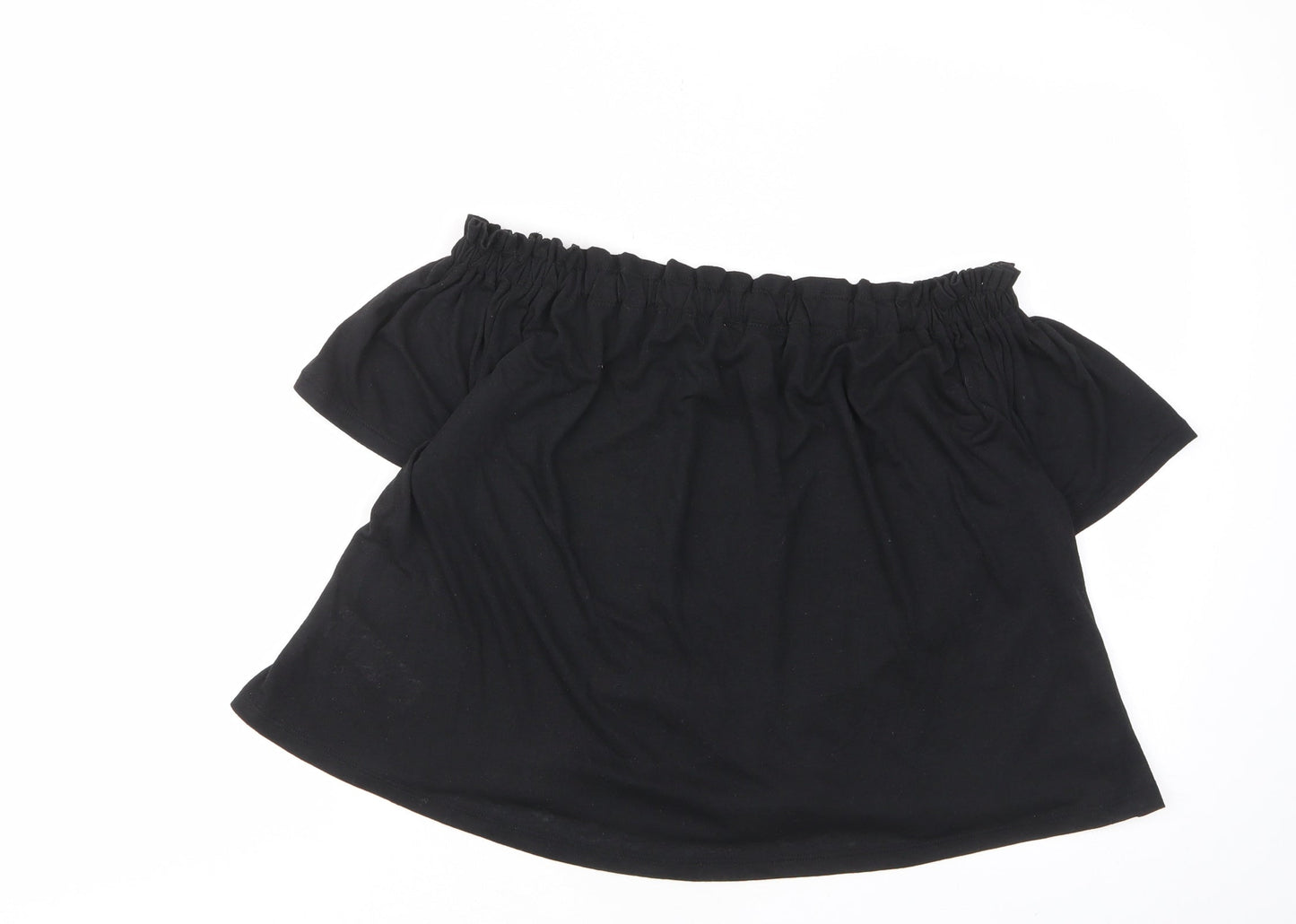 Womens UK Size 8 New Look Black Basic T-Shirt