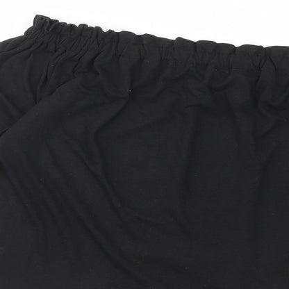 Womens UK Size 8 New Look Black Basic T-Shirt