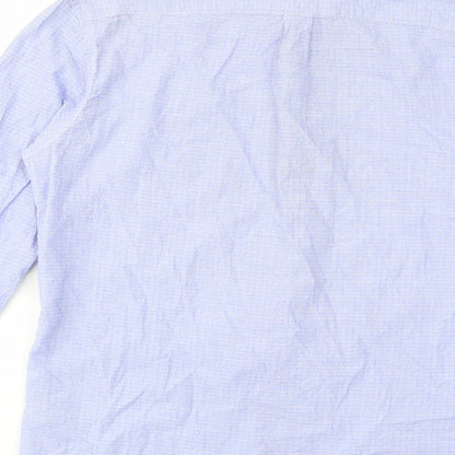 Gap Mens Blue Cotton Button-Up Size M Collared Button - Pocket