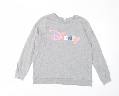 Womens UK Size L Disney Grey Pullover Sweatshirt