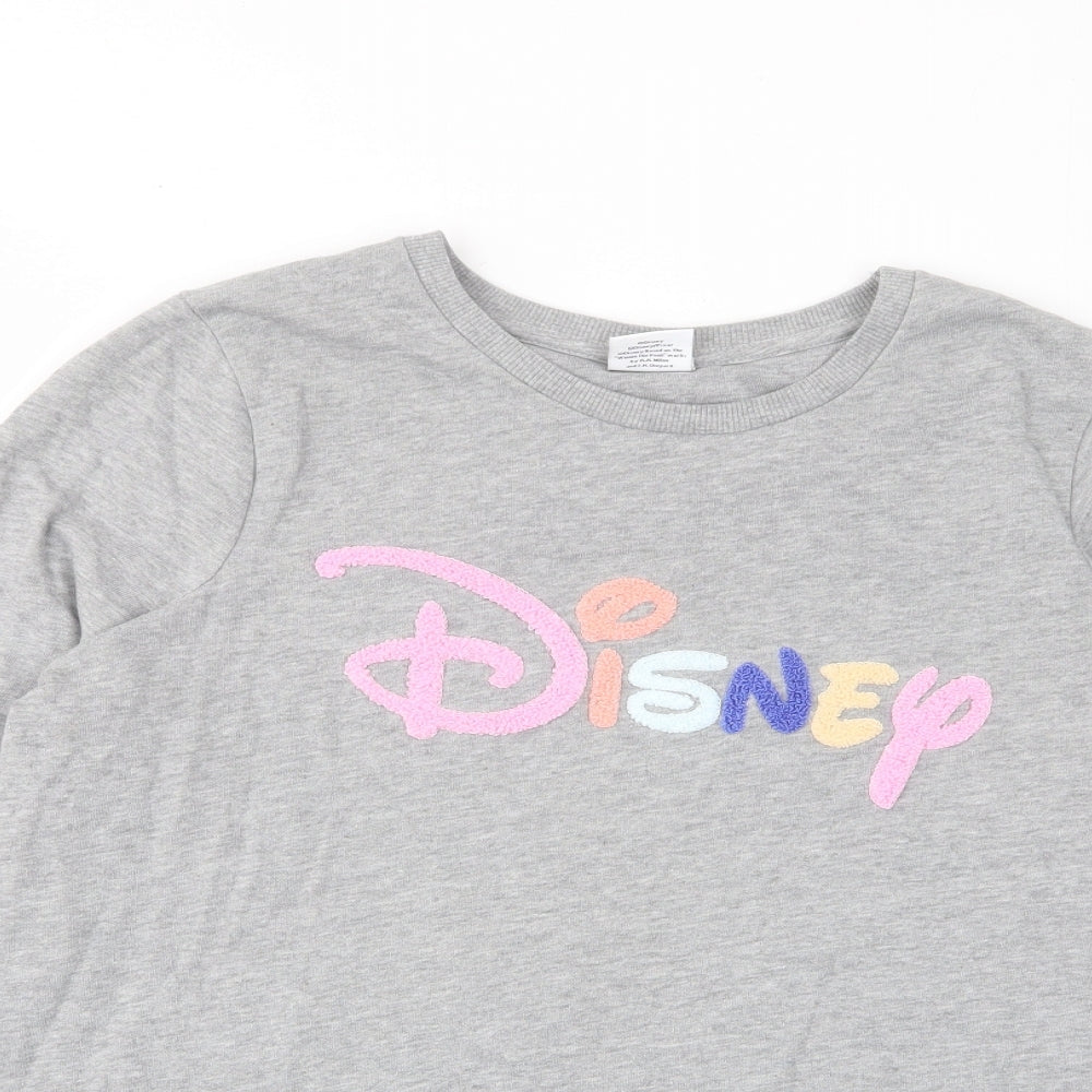 Womens UK Size L Disney Grey Pullover Sweatshirt