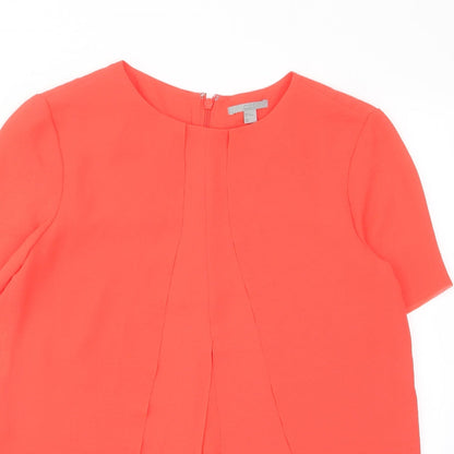 Womens UK Size 6 COS Red Basic T-Shirt