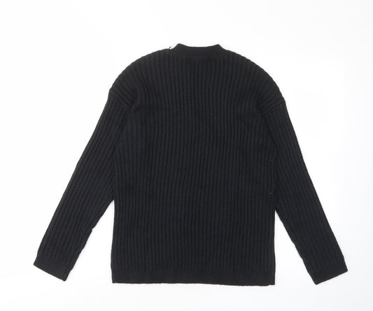 Womens UK Size XS Marks and Spencer Black Pullover Jumper