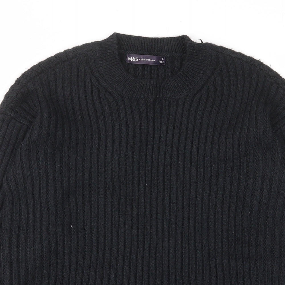 Womens UK Size XS Marks and Spencer Black Pullover Jumper