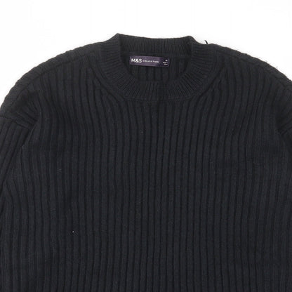Womens UK Size XS Marks and Spencer Black Pullover Jumper