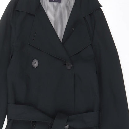 Womens UK Size 8 Marks and Spencer Black Overcoat