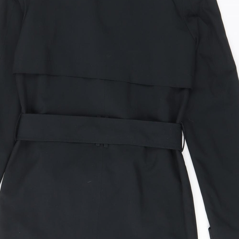 Womens UK Size 8 Marks and Spencer Black Overcoat