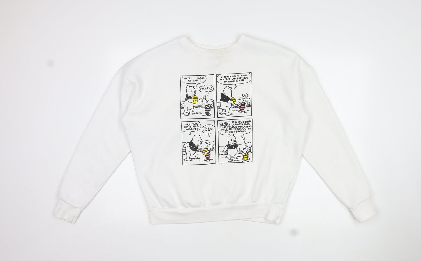 Womens UK Size M Disney White Pullover Jumper