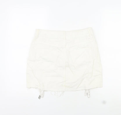 Womens UK Size 10 Topshop Mini Denim Skirt