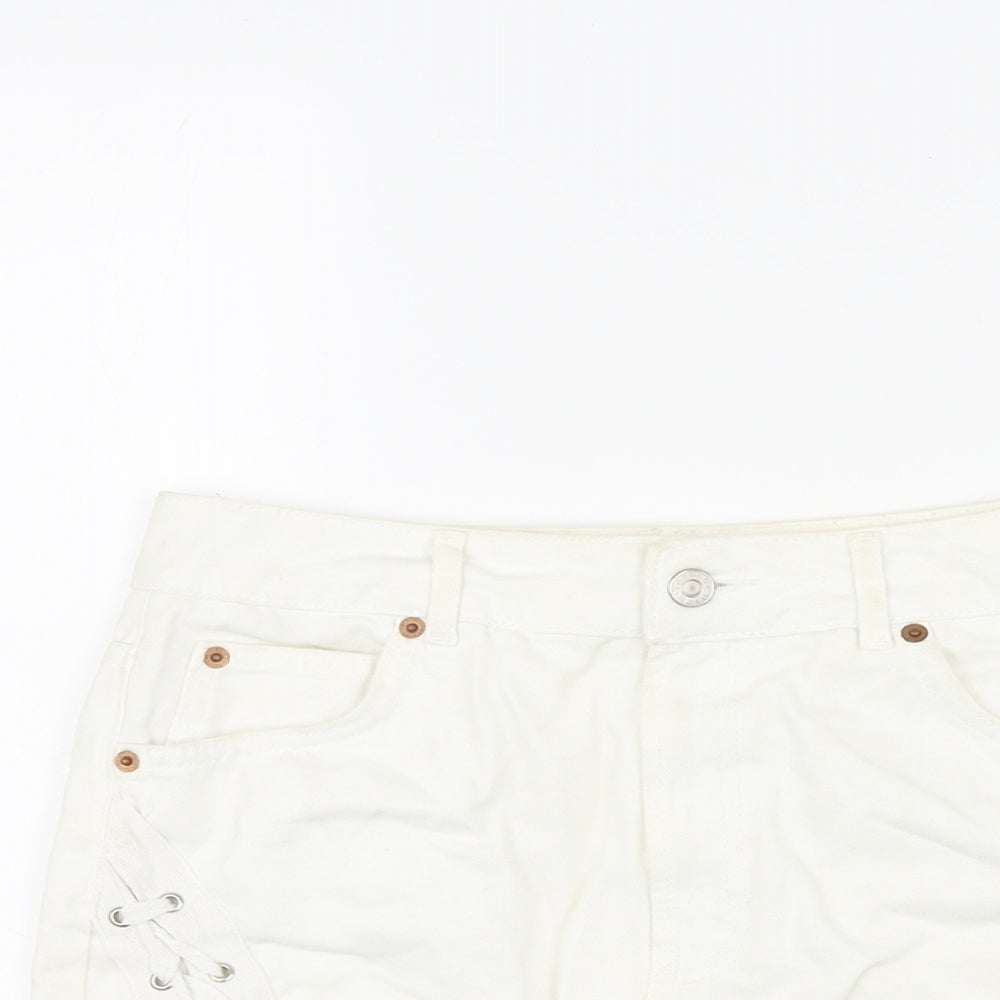 Womens UK Size 10 Topshop Mini Denim Skirt