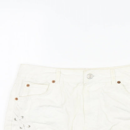 Womens UK Size 10 Topshop Mini Denim Skirt