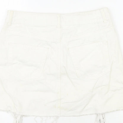 Womens UK Size 10 Topshop Mini Denim Skirt