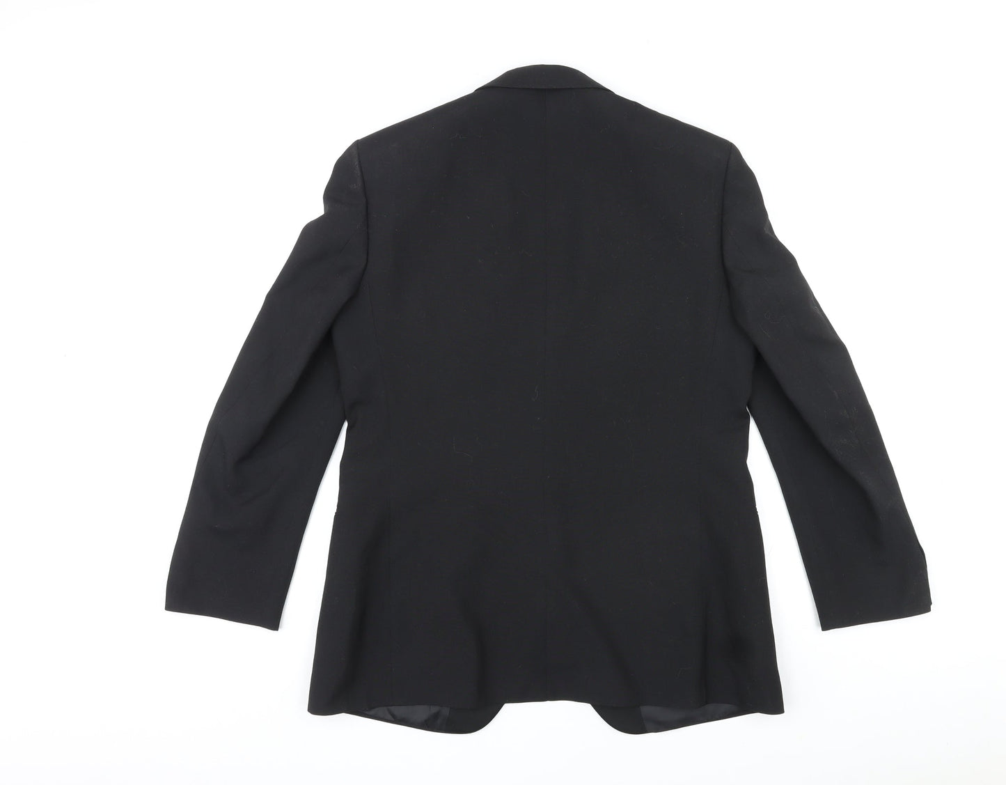Steegan Mens Black Polyester Jacket Suit Jacket Size 38 Regular
