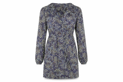 Autograph Womens Multicoloured Floral Viscose Mini Size 10 V-Neck Pullover