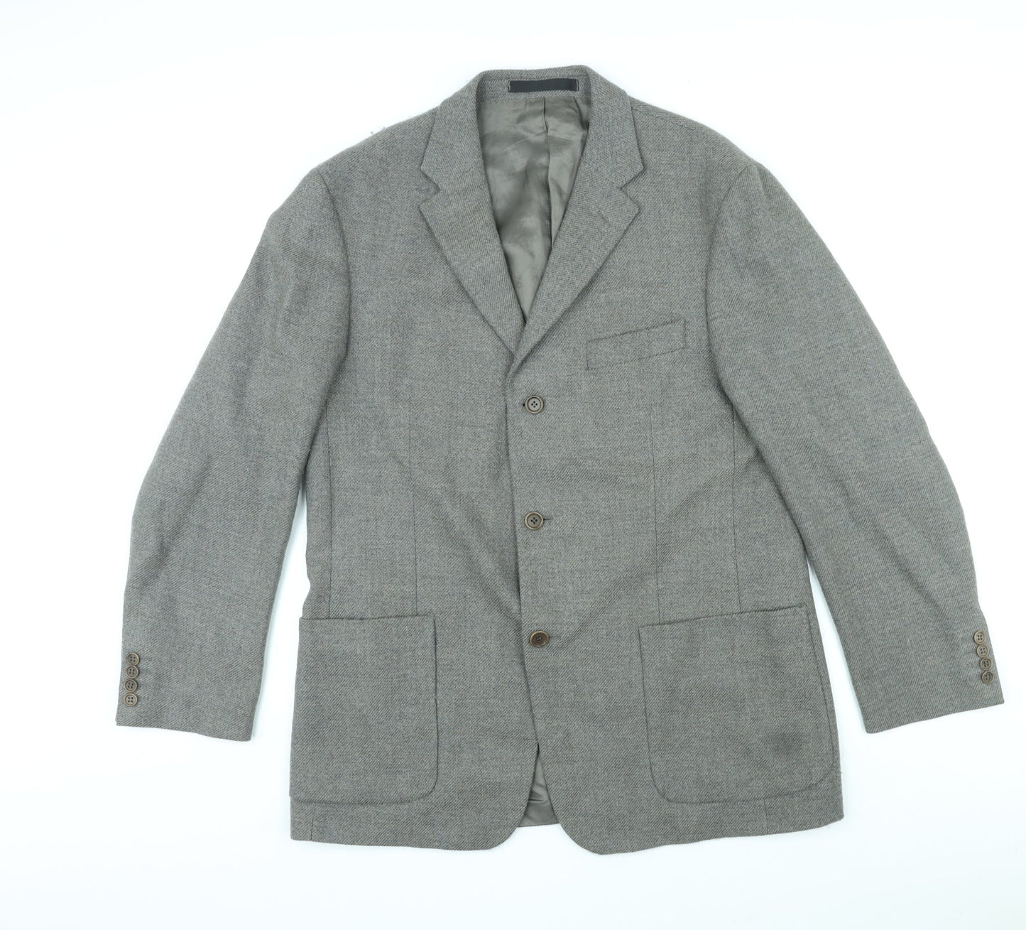 Mens UK Size M St Michael Regular Grey Suit Jacket