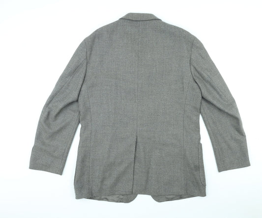 Mens UK Size M St Michael Regular Grey Suit Jacket