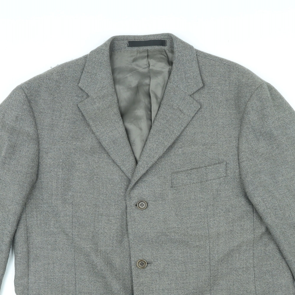 Mens UK Size M St Michael Regular Grey Suit Jacket
