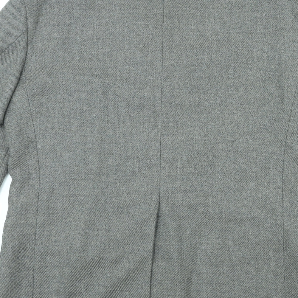 Mens UK Size M St Michael Regular Grey Suit Jacket