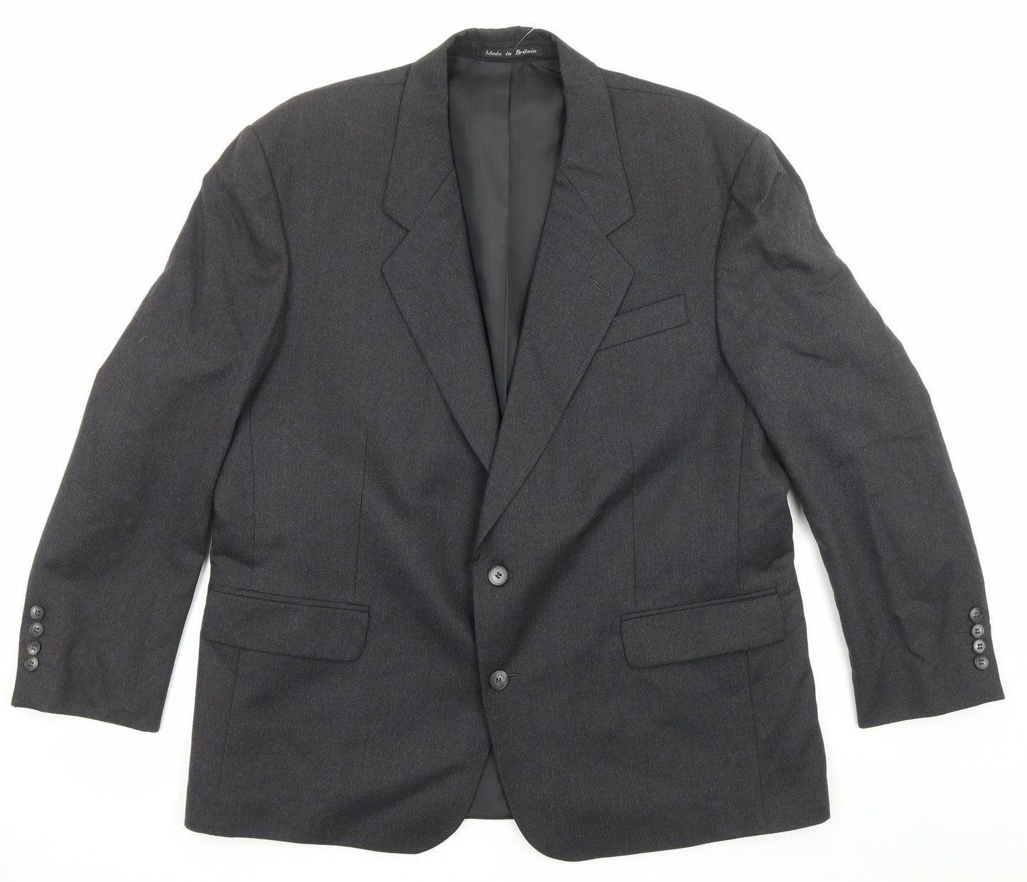 Mens UK Size 52 Dunn & Co Regular Grey Suit Jacket