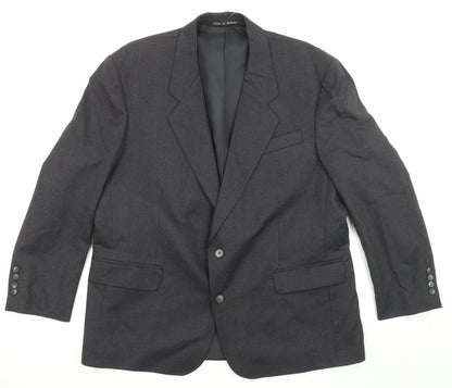 Mens UK Size 52 Dunn & Co Regular Grey Suit Jacket
