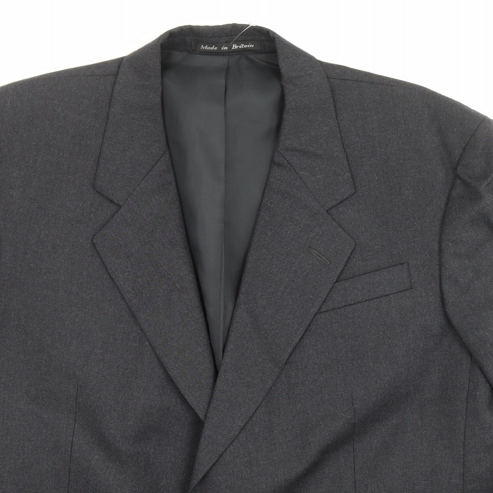 Mens UK Size 52 Dunn & Co Regular Grey Suit Jacket