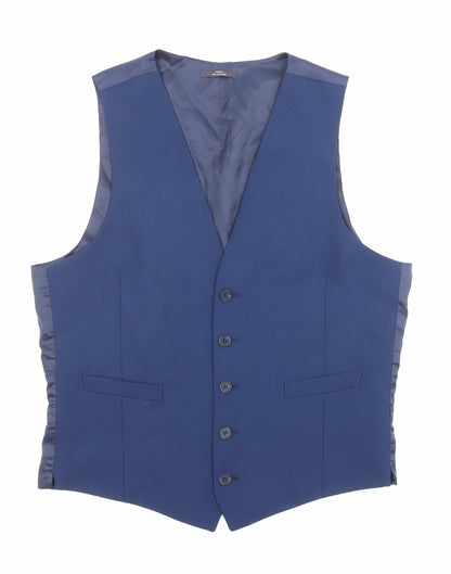 Mens UK Size 40 Marks and Spencer Regular Blue Suit Jacket