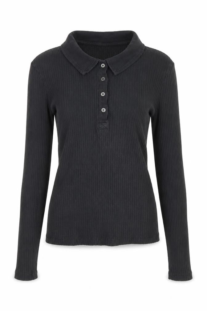 Womens UK Size L Only Black Basic Button-Up