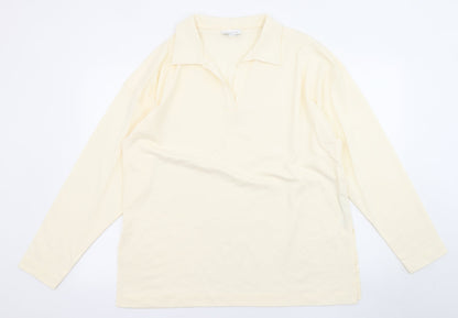 Womens UK Size S Topshop Ivory Basic T-Shirt