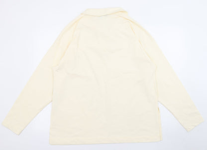 Womens UK Size S Topshop Ivory Basic T-Shirt