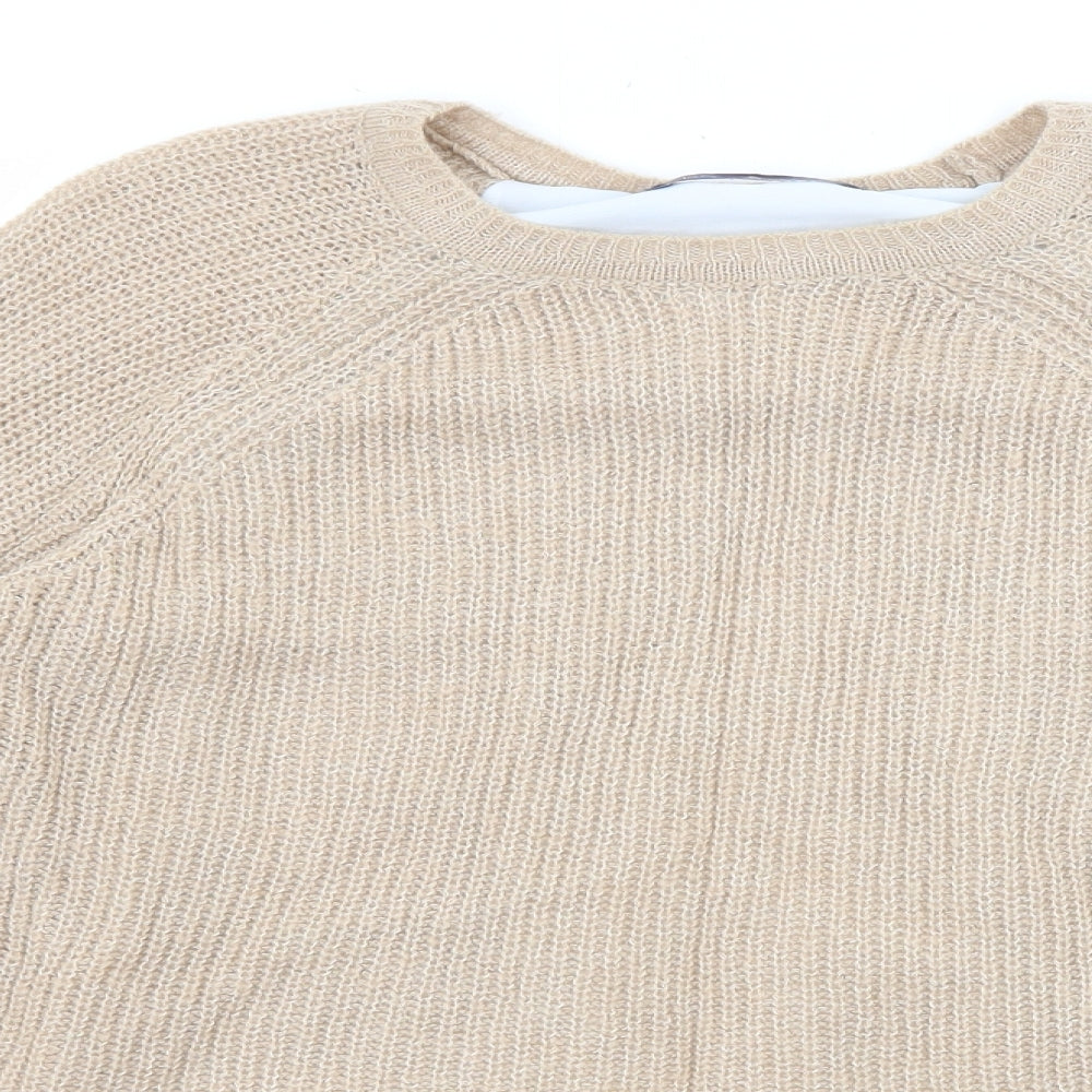 Womens UK Size 8 Marks and Spencer Beige Pullover Jumper