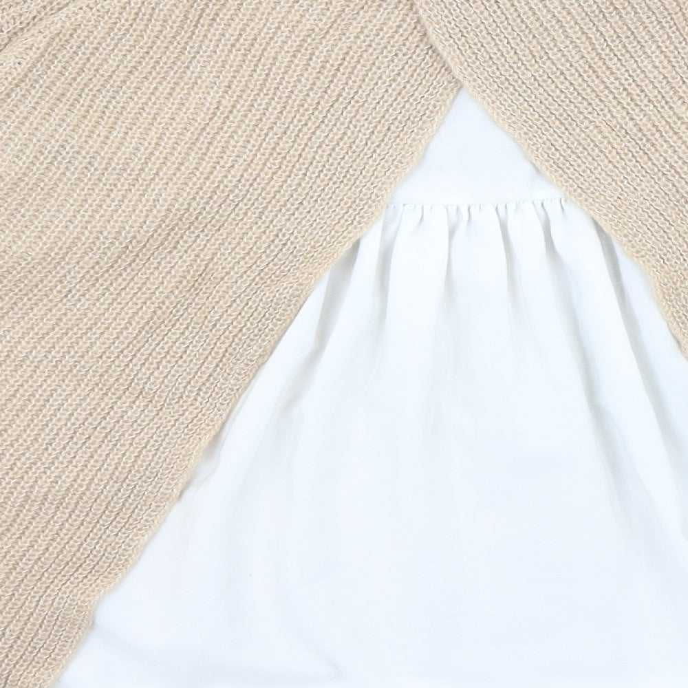 Womens UK Size 8 Marks and Spencer Beige Pullover Jumper
