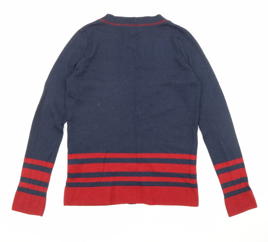 Womens UK Size S H&M Blue Cardigan Jumper