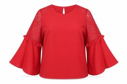 Womens UK Size 20 Marks and Spencer Red Basic Blouse