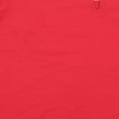 Womens UK Size 20 Marks and Spencer Red Basic Blouse