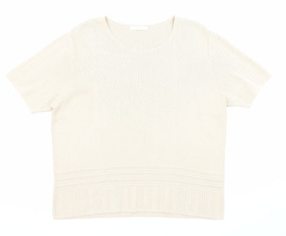 Womens UK Size 20 Marks and Spencer Beige Pullover Jumper